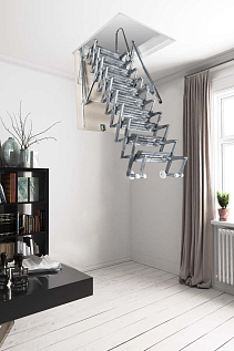 Купить Раздвижная чердачная лестница из литого алюминия Aci Alluminio - изображение 1